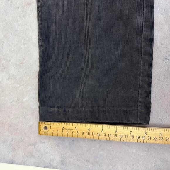 Eddie Bauer Corduroy Pants Men's 34x32 (Act 35x30) Gray Straight Leg Relaxed - Picture 12 of 12